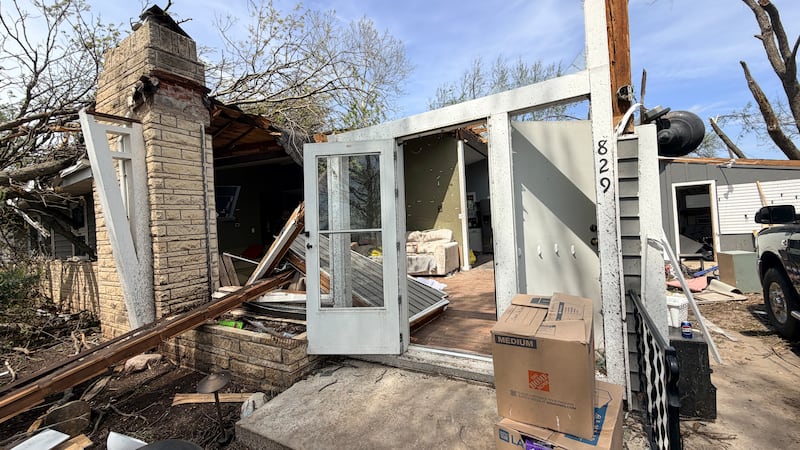 A tornado damaged several homes in Ottawa, Kansas, on the evening of April 13, 2026.