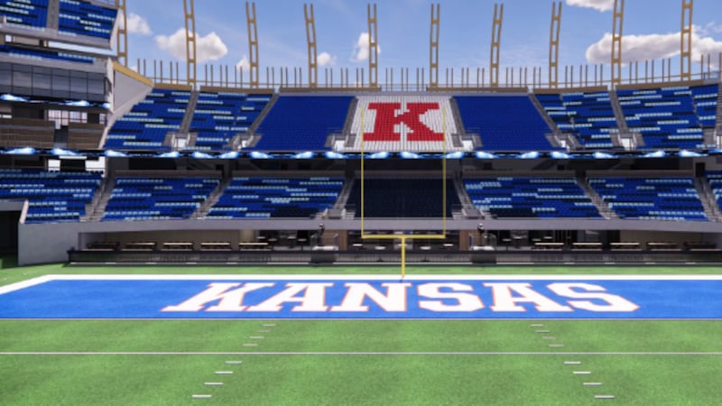 Kansas Athletics shared new renderings of David Booth Kansas Memorial Stadium.