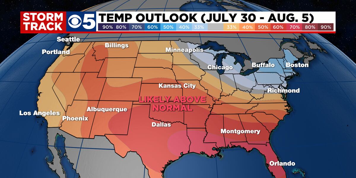 FORECAST: Slim shot at a random isolated shower or storm this evening ...
