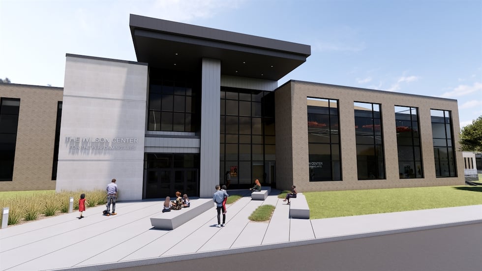The propsed performing arts wing for Platte County High School.