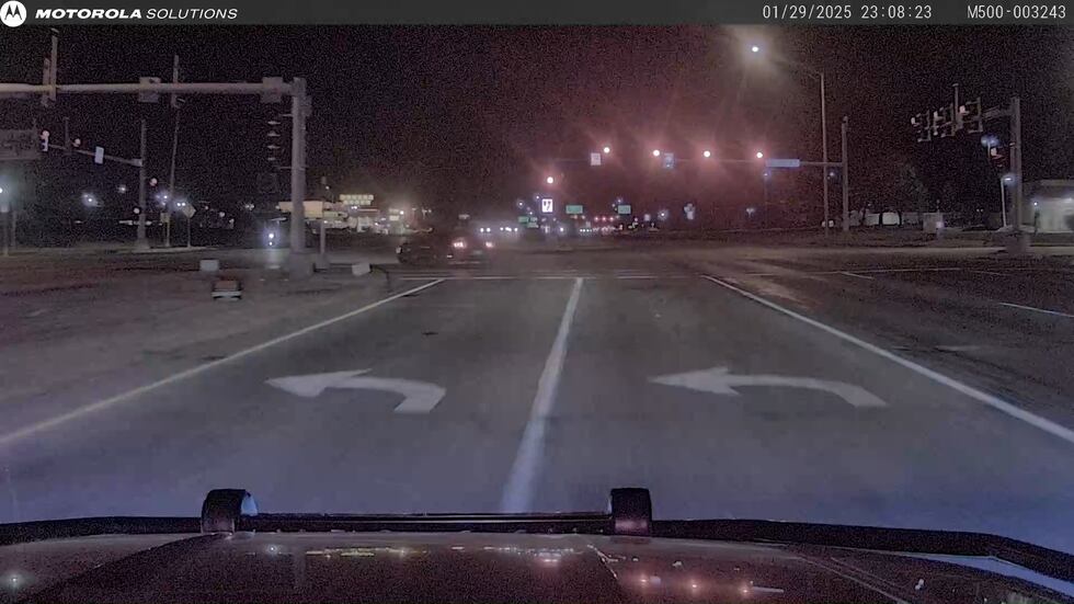 Jan. 29, 2025- "You can see it running a red light in this shot from dash cam," the Clay...