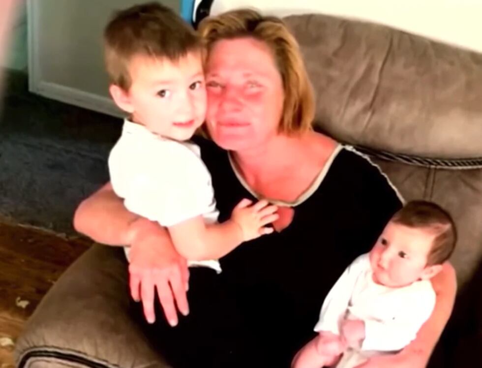 Alesha Reade's family provided this picture of her with her grandchildren.