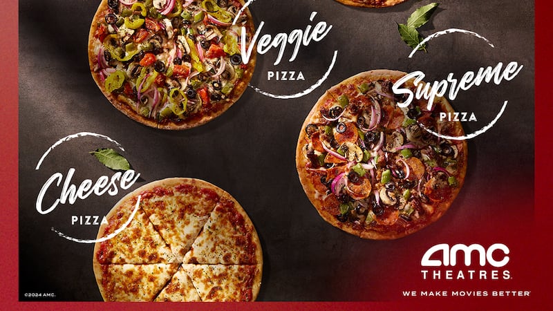 Leawood-based AMC Theaters unveils new menu options that range from donut holes to pizzas for...