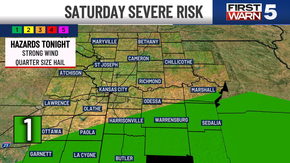 Severe Storm Potential Saturday Night