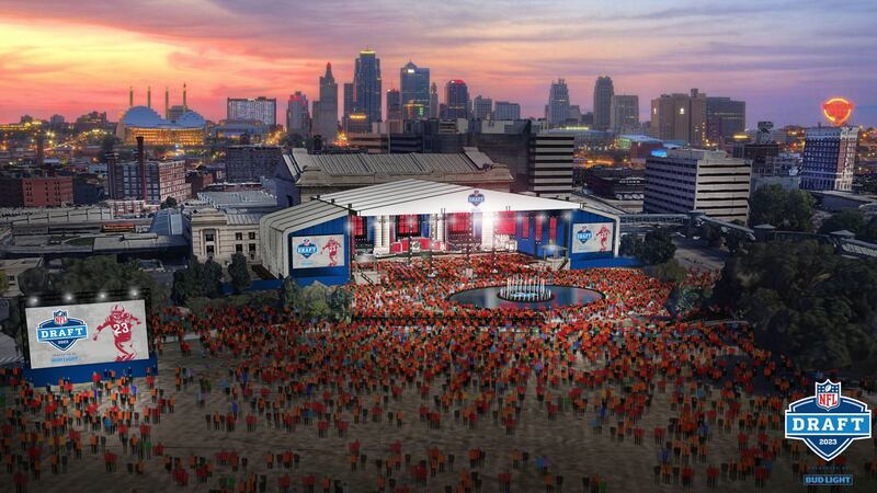 The stage is almost set at Union Station as Kansas City prepares to host the NFL Draft this...