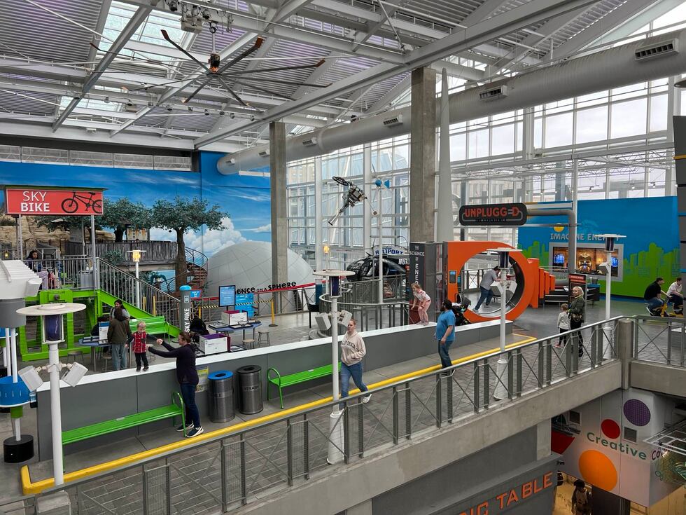 Parents are spending Presidents Day with their children at Science City and KC Ice Center.