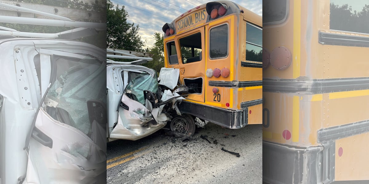 11 children on board Kansas school bus when distracted driver slams into the back of it