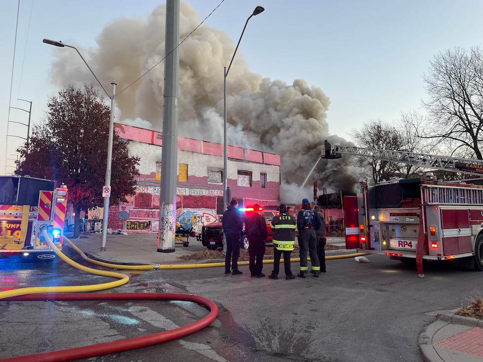 The Splash of Life building in Kansas City caught fire the morning of Dec. 6, 2024.