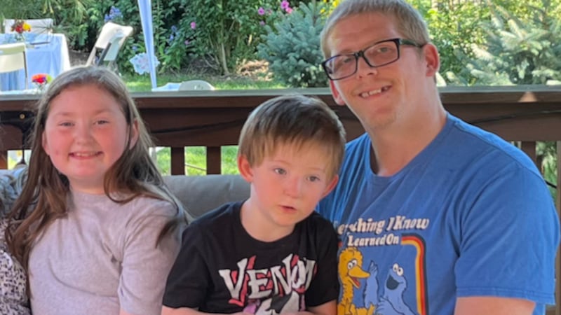 Five-year-old Alistair Cunningham (middle) died in the explosion on April 9. His father,...