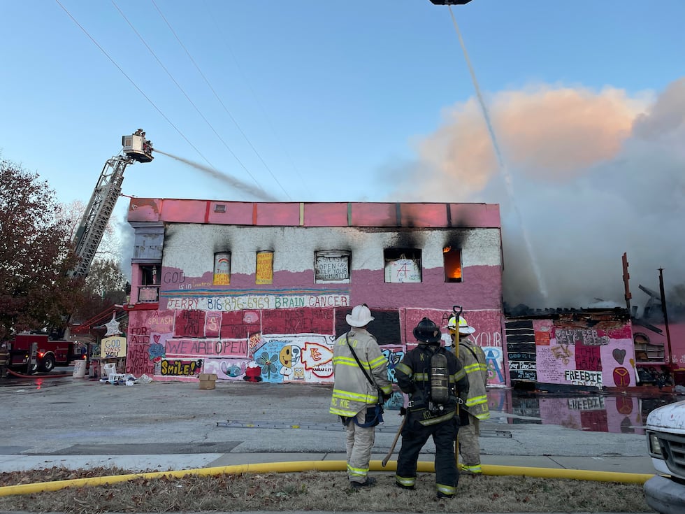 The Splash of Life building in Kansas City caught fire the morning of Dec. 6, 2024.