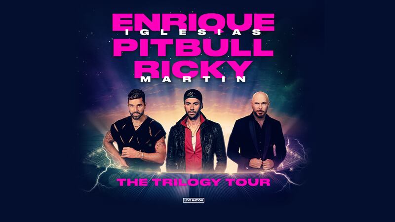 INTERNATIONAL SUPERSTARS ENRIQUE IGLESIAS, RICKY MARTIN & PITBULL FORCES FOR THE TRILOGY...