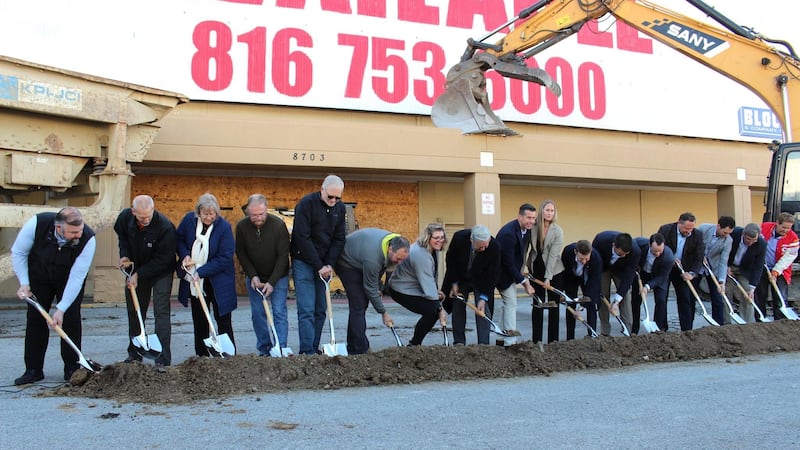 Mayor Bob Pape, council, and Drake Development held a groundbreaking ceremony for...