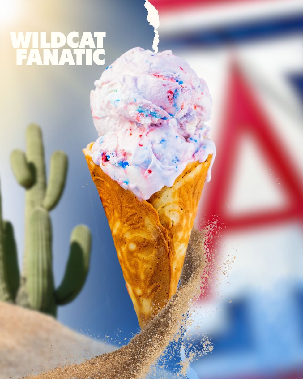 Betty Rae's ice cream shared a picture of its new Wildcat Fanatic flavor that is available at...