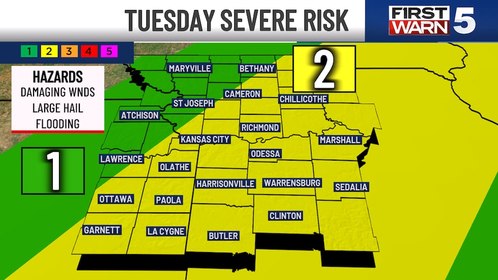 Tuesday severe risk.