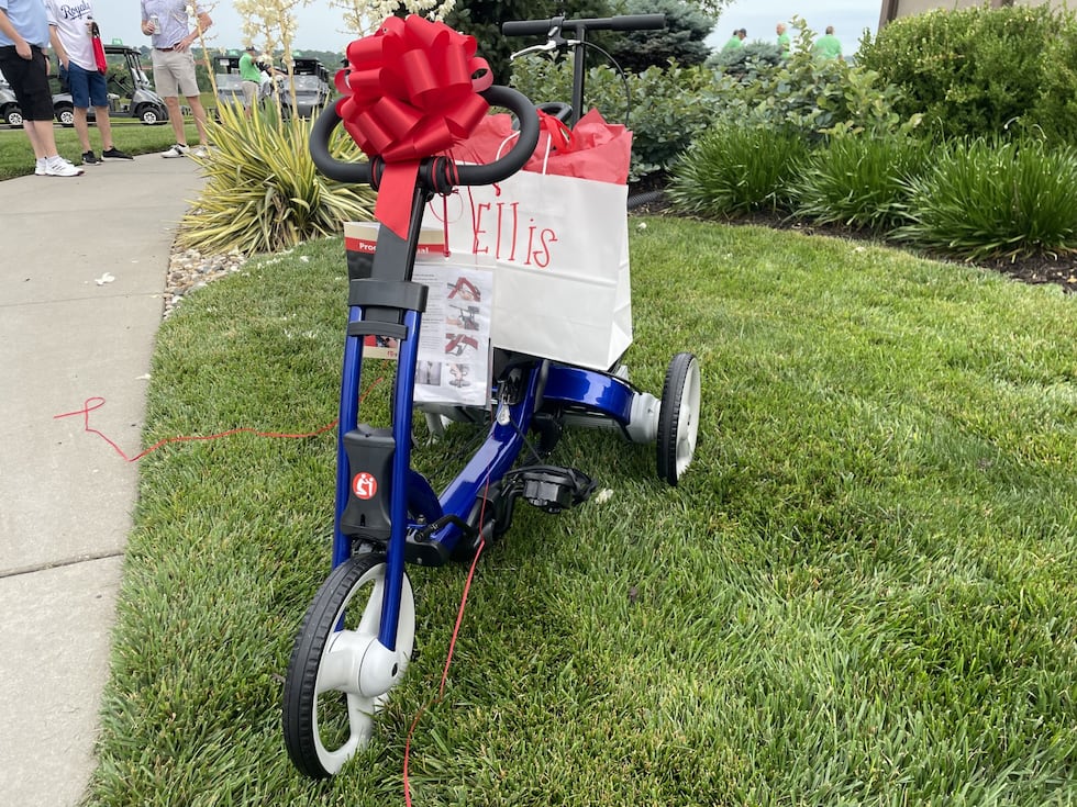 Five accessibility bikes were given to Variety KC families Thursday morning, and one of those...