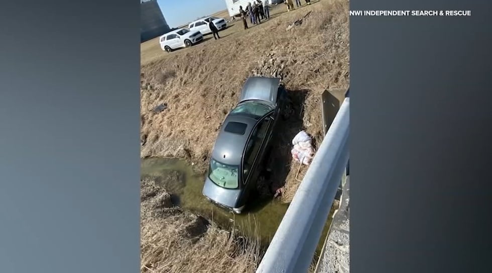 Brieonna Cassell crashed into a ditch after falling asleep at the wheel. Her car was hidden...