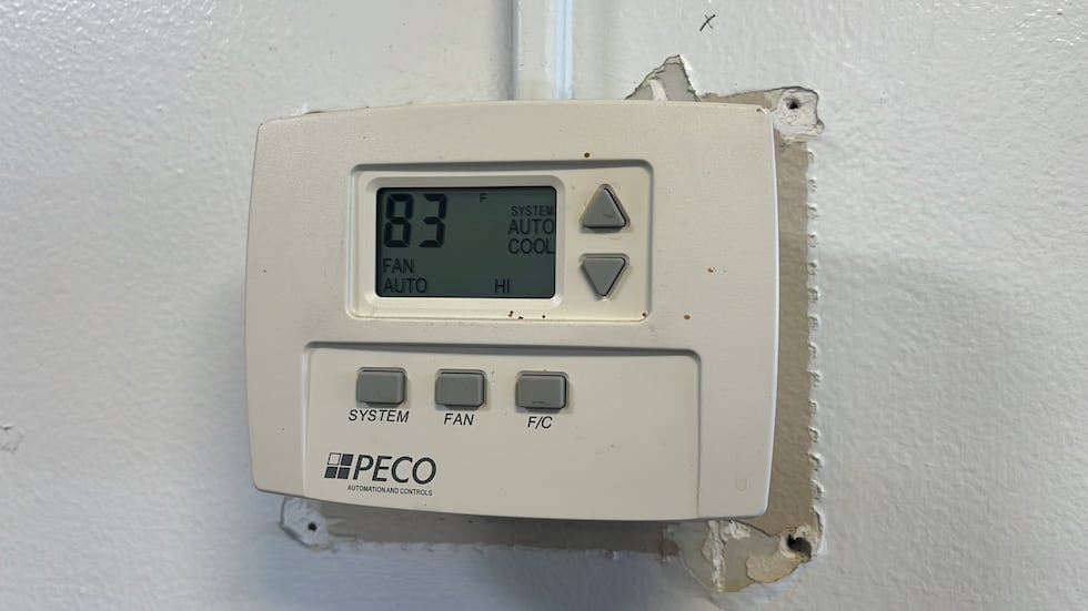 KCTV5 could hear air blowing in the lobby of the Bowen Tower Apartments on Friday, but the...