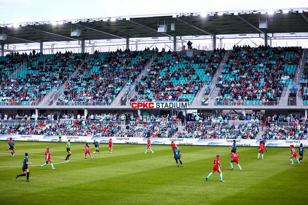 The KC Current won 5-4 in the home opener at KC Stadium on March 16, 2024.