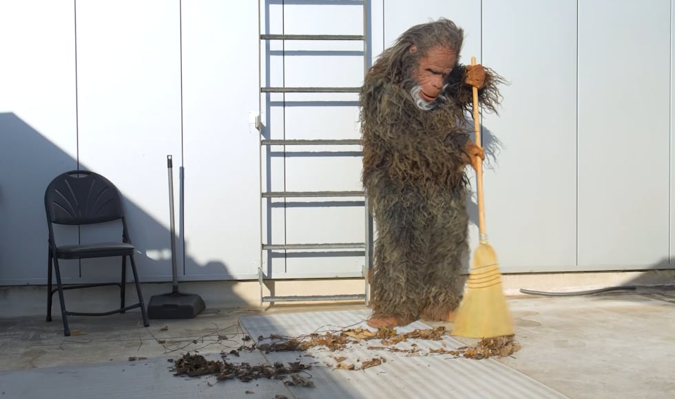 Among his many activities while waiting for a Vinnie Pasquantino hit, The Paquatch sweeps the...