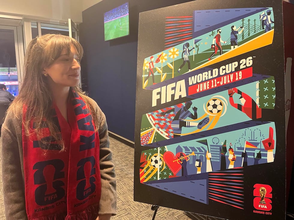 Jadie Arnett had the winning artwork "Woven Together" for the KC World Cup host city poster.