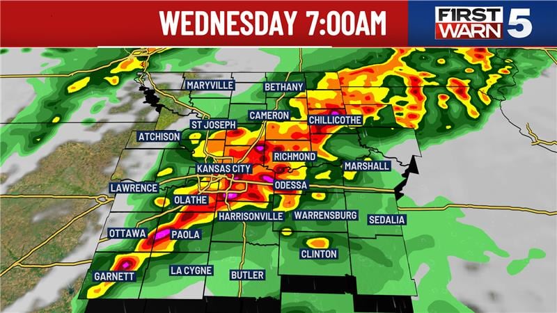 Wednesday morning's severe weather radar.