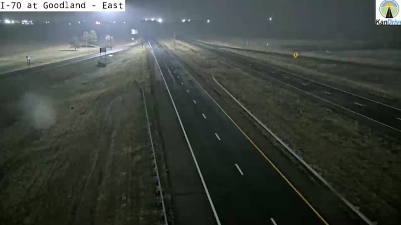 I-70 closed between Goodland and Colby due to low visibility, winter weather conditions