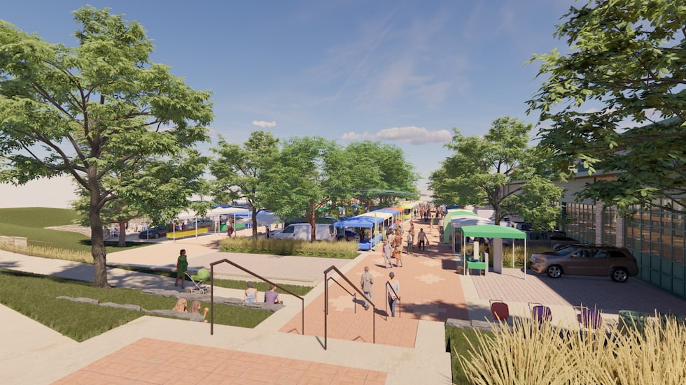 A construction project set to include a new farmers’ market pavilion and community gathering...