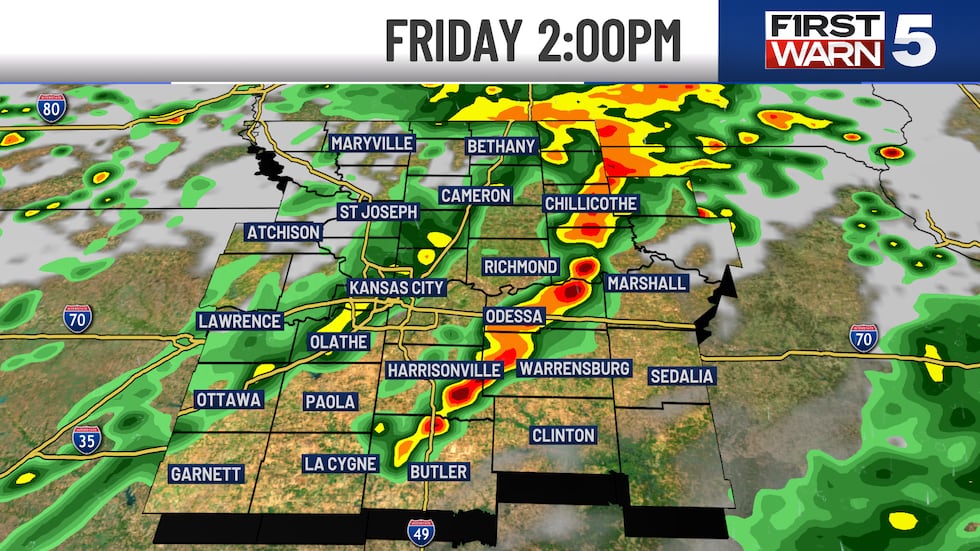 Friday weather radar.