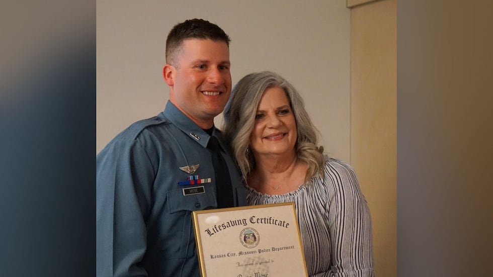Officer Ryan Mose helped save a 15-year-old who’d been shot in the leg in 2022 and was losing...
