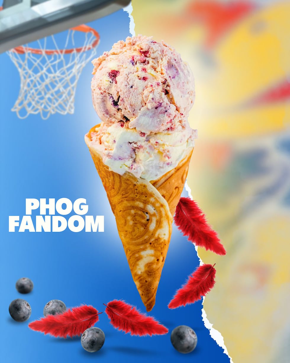 Betty Rae's ice cream shared a picture of its new Phog Fandom flavor that is available at the...