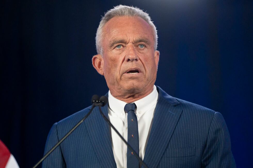 Former Presidential candidate Robert F. Kennedy Jr. gives remarks at the Renaissance Phoenix...