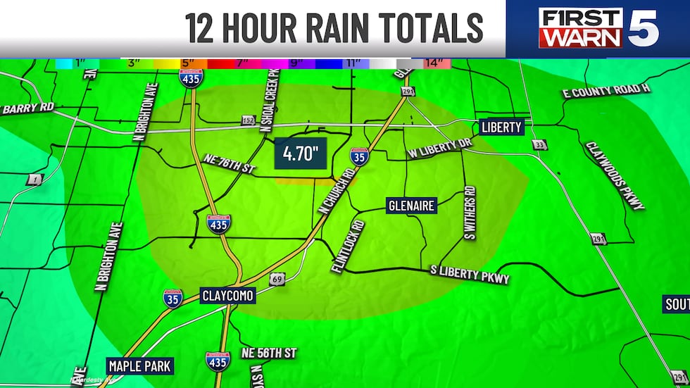 Parts of the Northland saw more than 4 inches of rain in a short amount of time on Monday,...