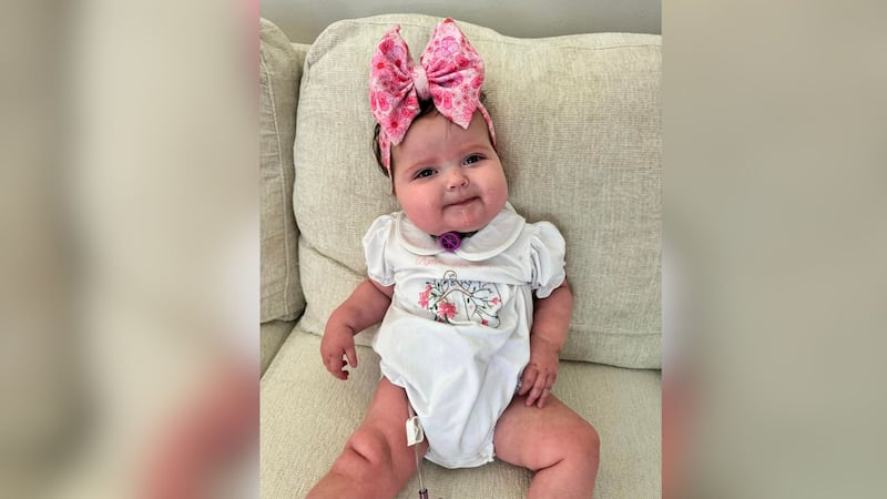 Baby Kylie is finally home in Hanover after receiving a rare double-lung transplant and...