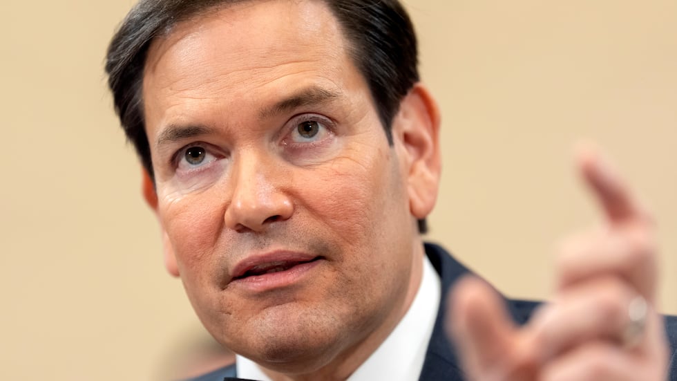 Secretary of State Marco Rubio speaks during a hearing of the House Committee on Foreign...