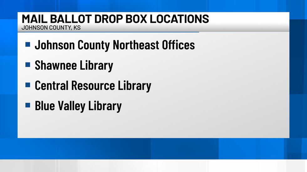 JOCO MAIL BALLOT DROP BOX LOCATIONS