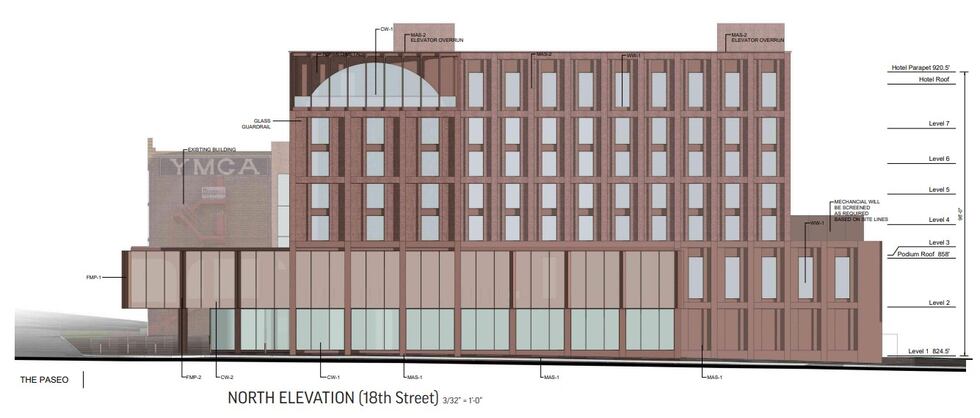 A rendering provided by Grayson Capital and the Negro Leagues Baseball Museum show what a new...