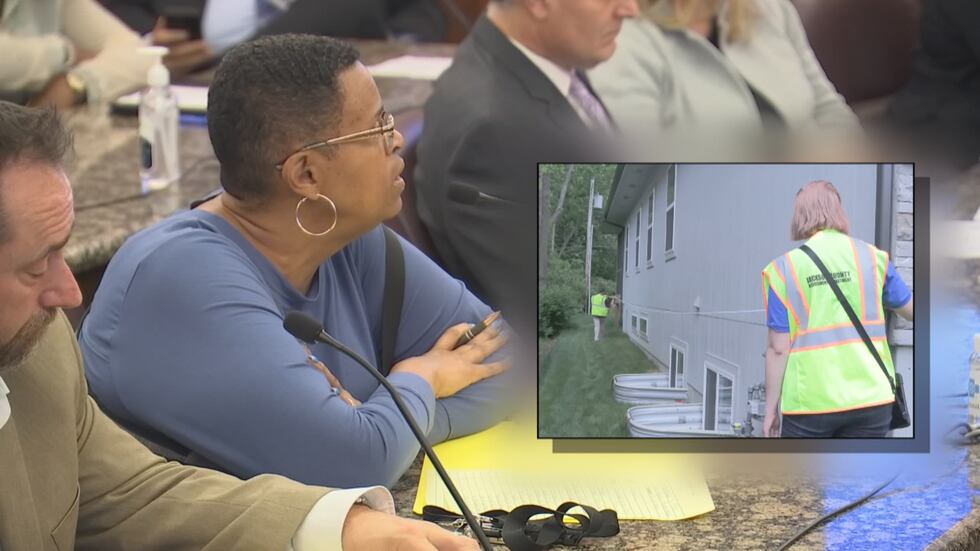 Jackson County Assessor Gail McCann Beatty said assessors with tape measures were measuring...