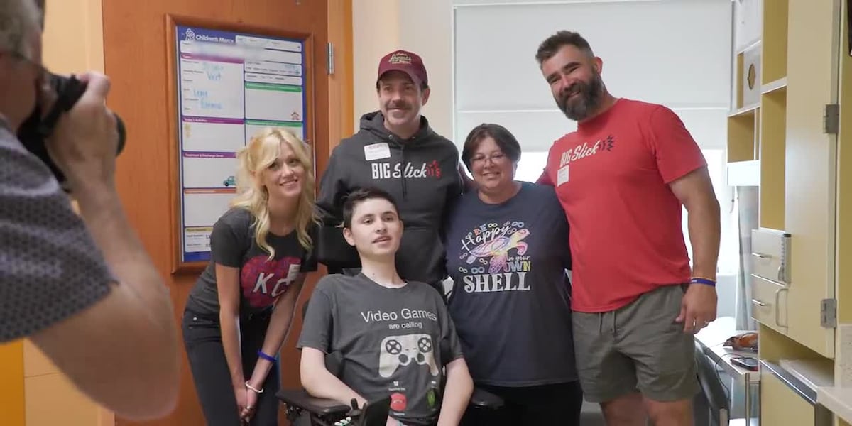 Big Slick celebrities visit patients at Children's Mercy Hospital