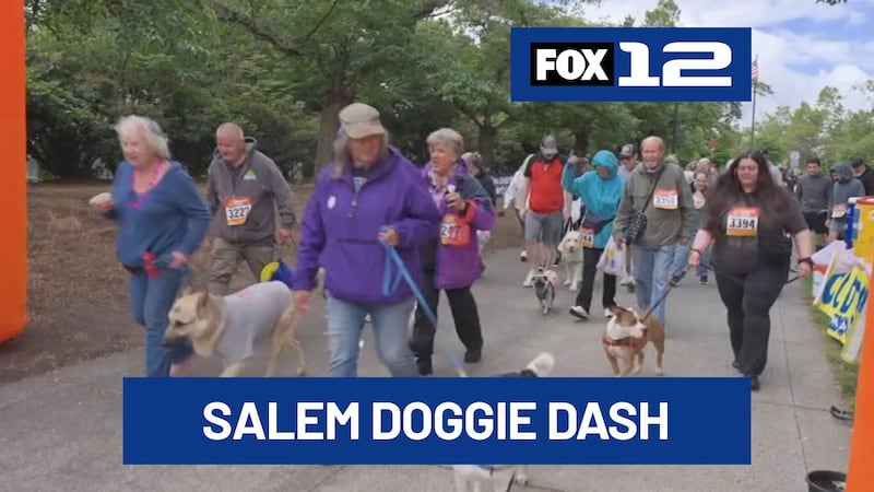 More than 400 people and their four-legged friends hit the pavement in Salem for Oregon...