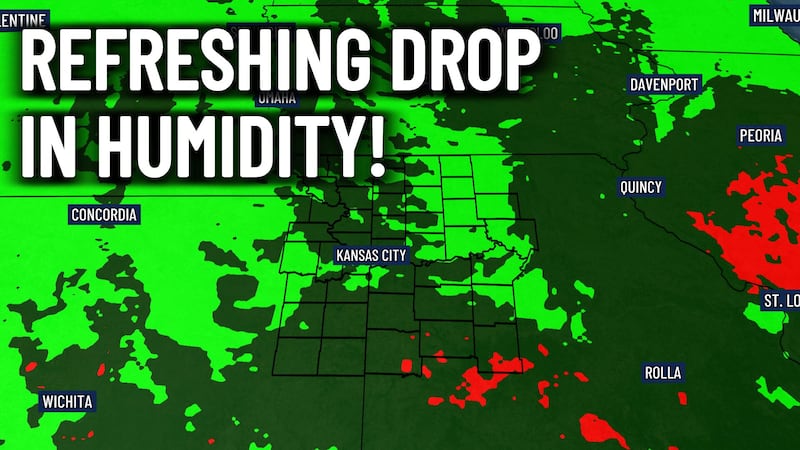 Refreshing break from humidity for now, rain returns later this week