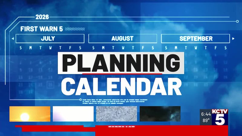 Meteorologist Cory Kowitz shares the forecast for Tuesday's Planning Calendar events.