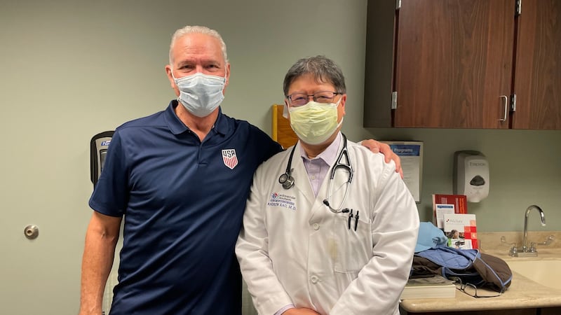 Two of Flynn’s daughters, who are MD’s, helped connect him to the team at St. Luke’s Hospital...