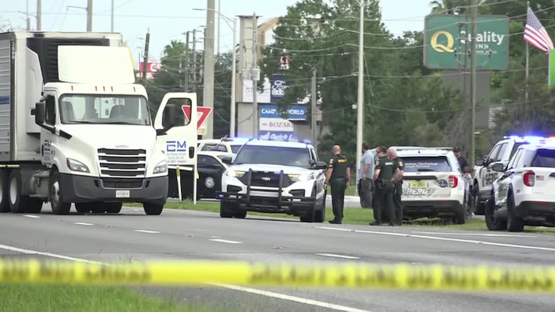 Authorities say a man running from immigration and other federal agents in Florida was struck...