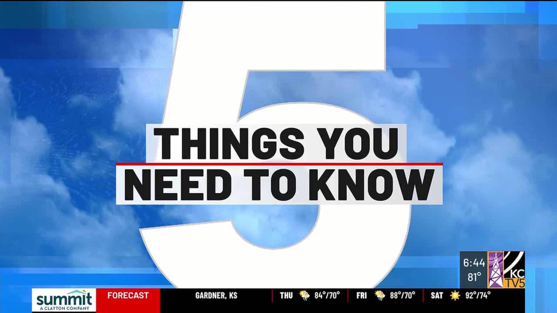 Evening Headlines: Wednesday, August 5, 2026