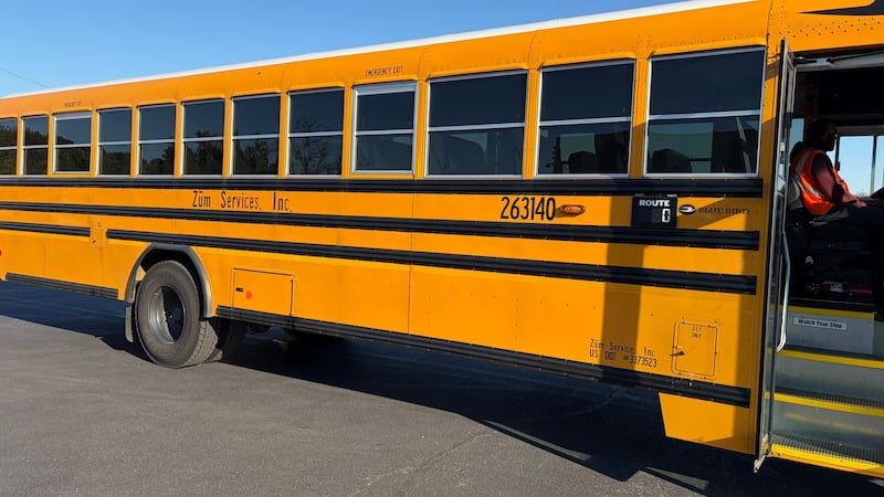 Hundreds of kids in the Shawnee Mission School District start their day by getting on a bus....
